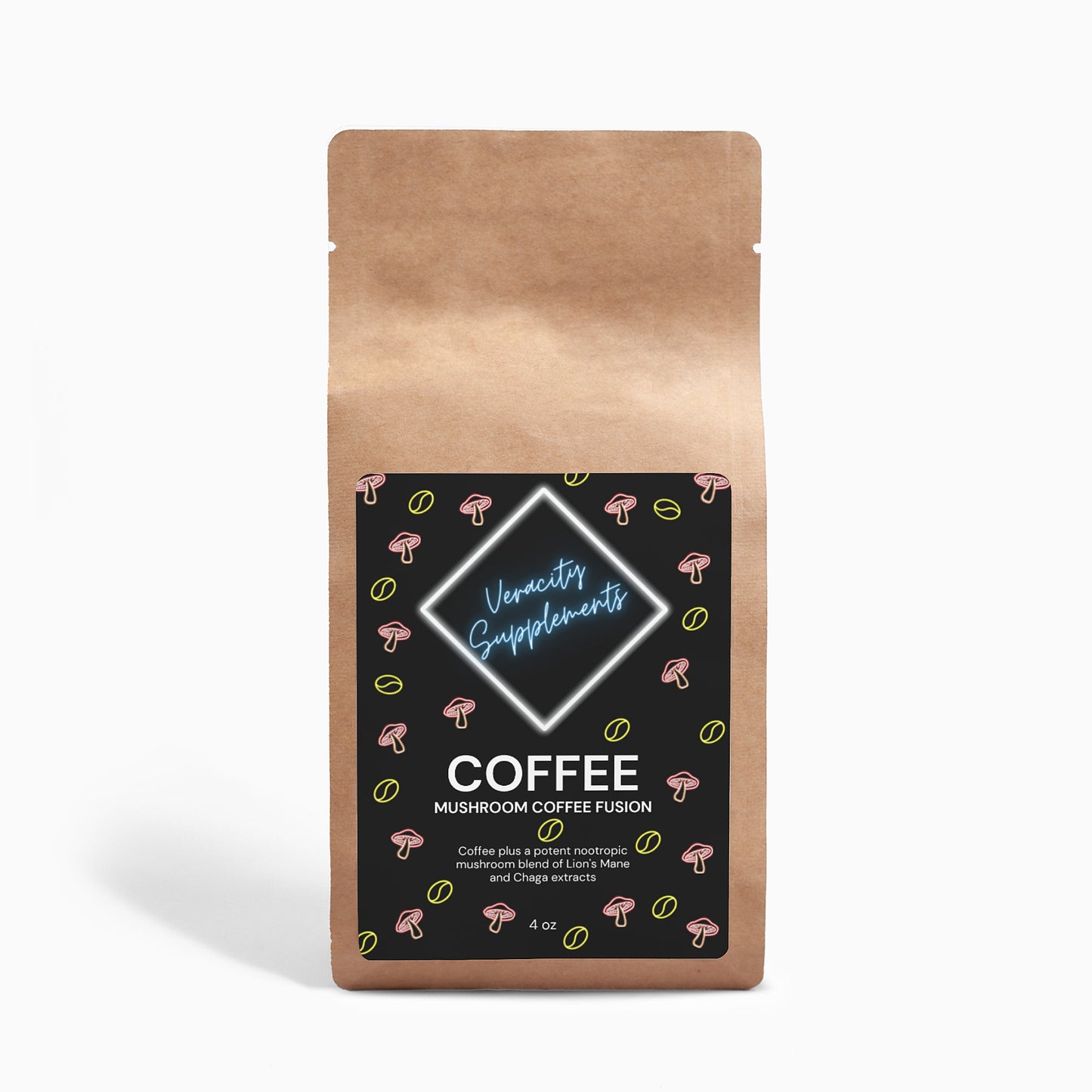Mushroom Coffee Fusion - Lion’s Mane & Chaga 4oz